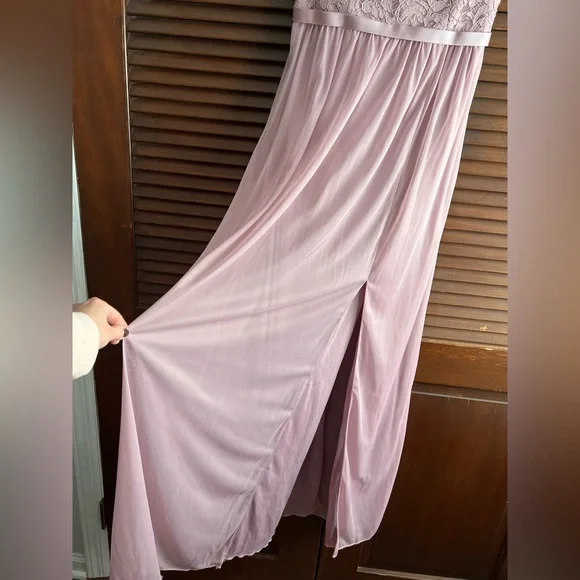 Donated Prom Dress Drive       Bridesmaid Wedding Formal Prom long dress lace - Picture 6 of 14